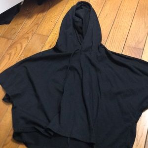 Black gym workout hoodie short sleeves